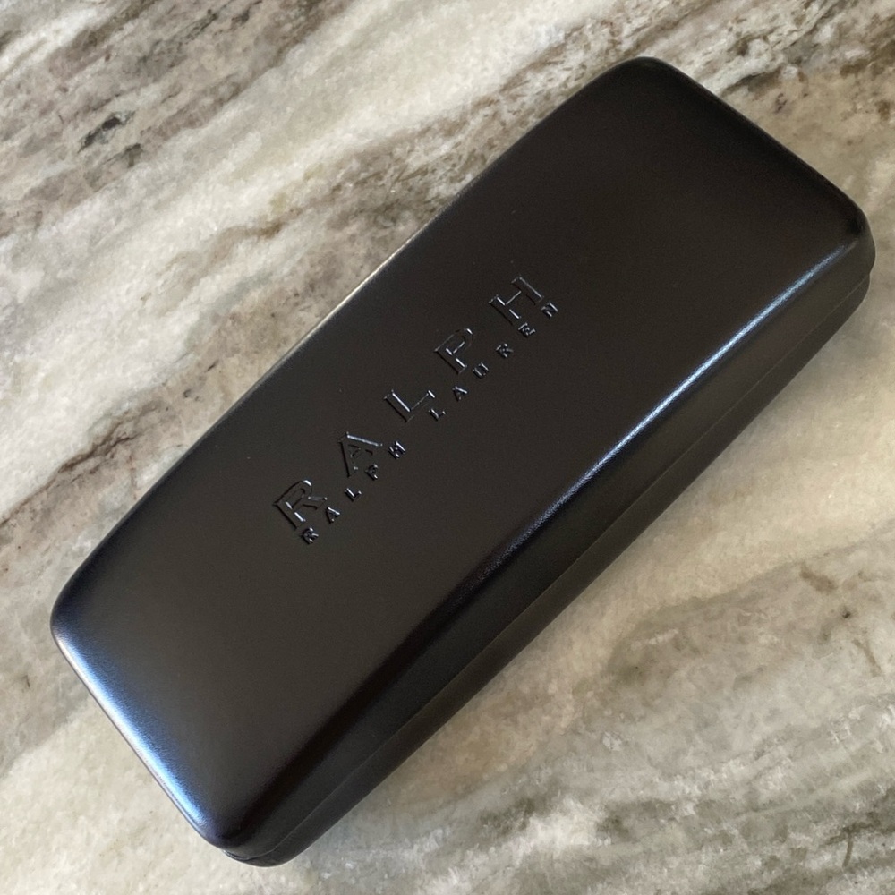 Ralph Lauren - Eyeglasses Case - Hard Shell - Black Leather - Brand New